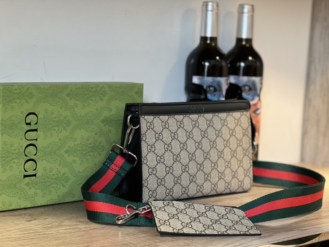 【 GUCCI 旗艦店】GGショルダーバッグ 22X14X7CM-BRAND OFF
