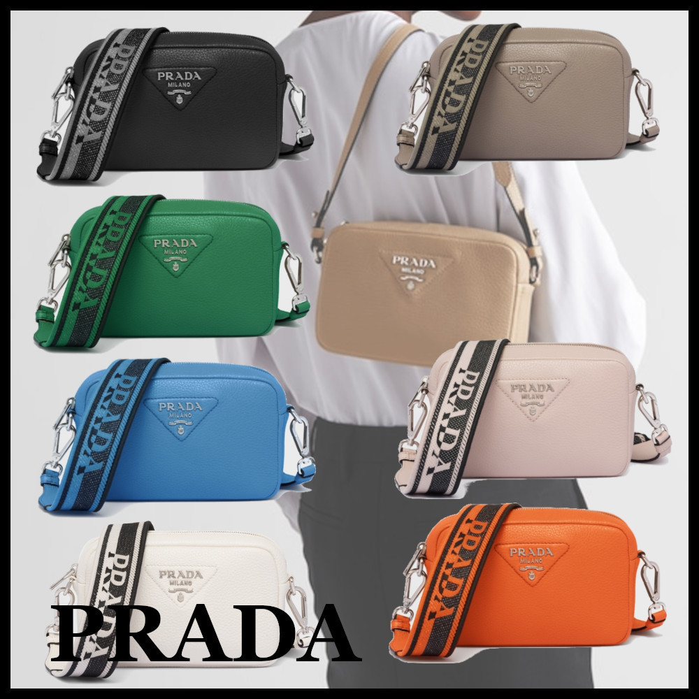 ★PRADA直営店★スモール レザー ショルダーバッグ-BRAND OFF