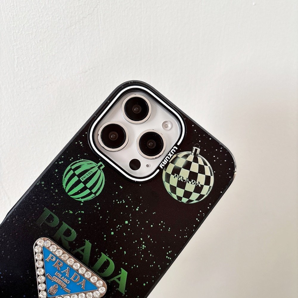 Prada【T5207】P家のダイヤモンドロゴ適用、Apple 16 Pro Maxケース、最新のiPhone 15 Plus、ブランド14 Pro男性向け、iPhone 13上品なプリント、少数派向け12、耐衝撃14女性向けフルカバー、13カメラレンズ保護、11高級。