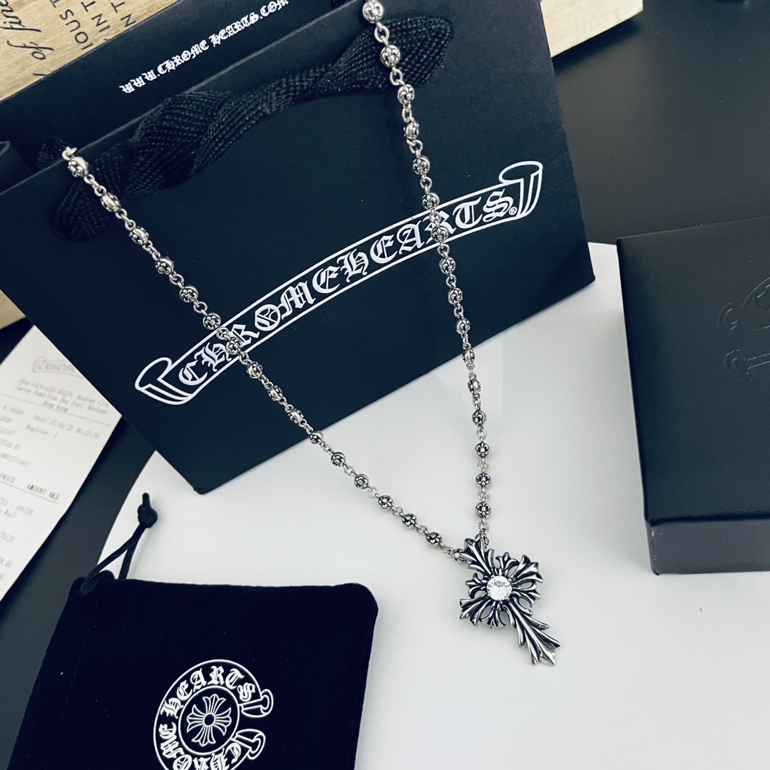 【CHROME HEARTS】ネックレス、新しいネックレス万能シンプルファッションオーナメント-BRAND OFF