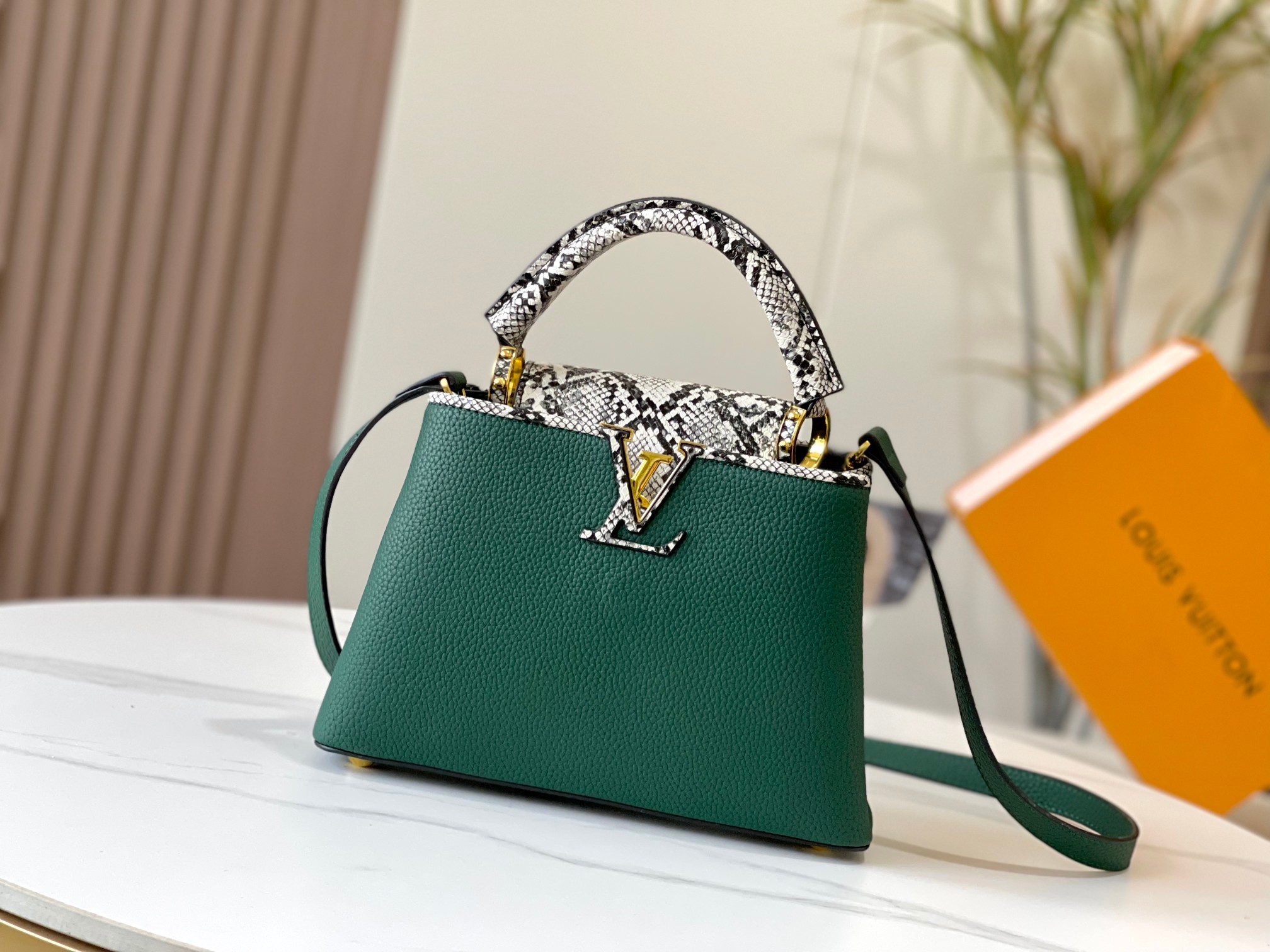 LOUIS VUITTON ルイヴィトン CAPUCINES ハンドバッグ M95508-BRAND OFF