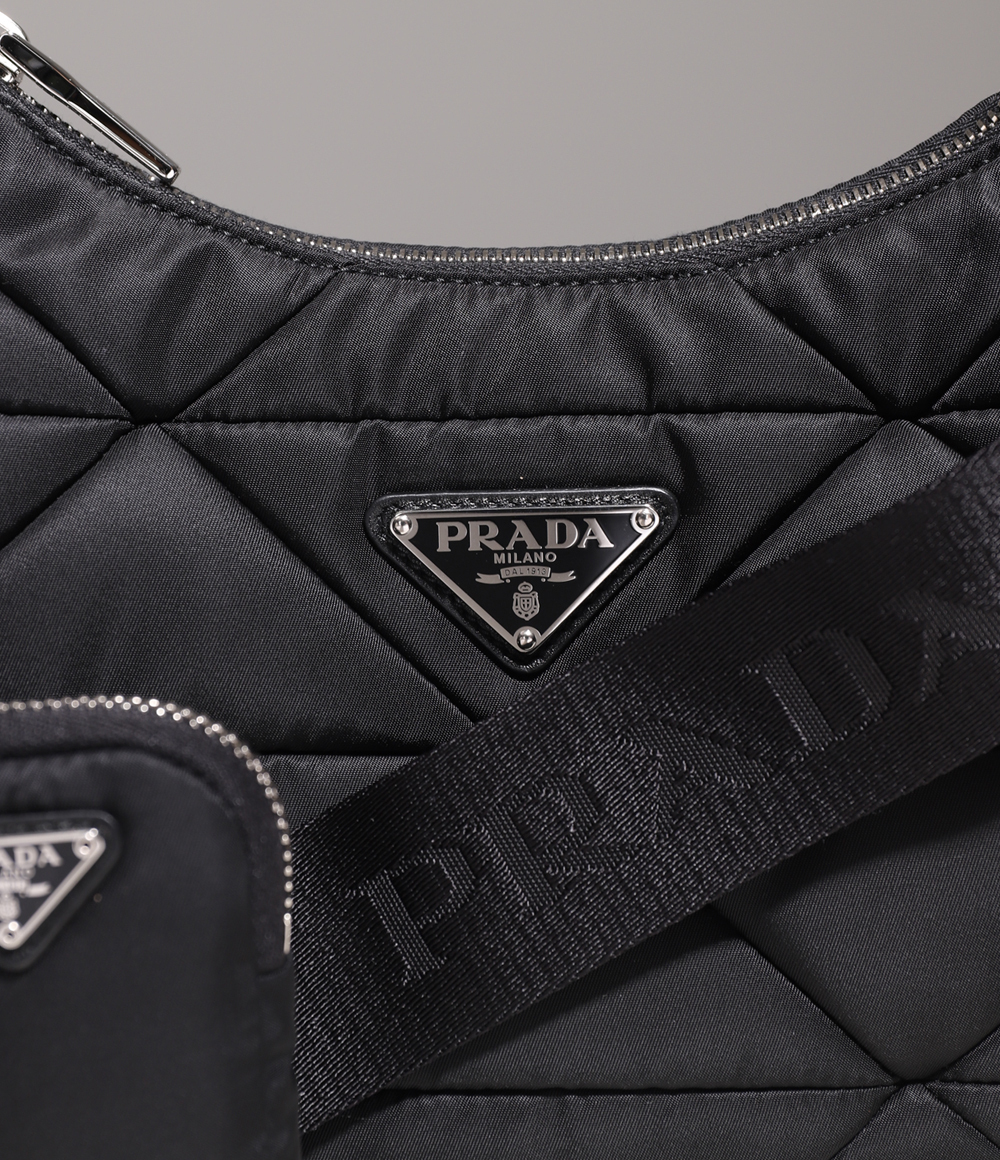 ☆PRADA プラダ パデッドナイロン ショルダーバッグ-BRAND OFF
