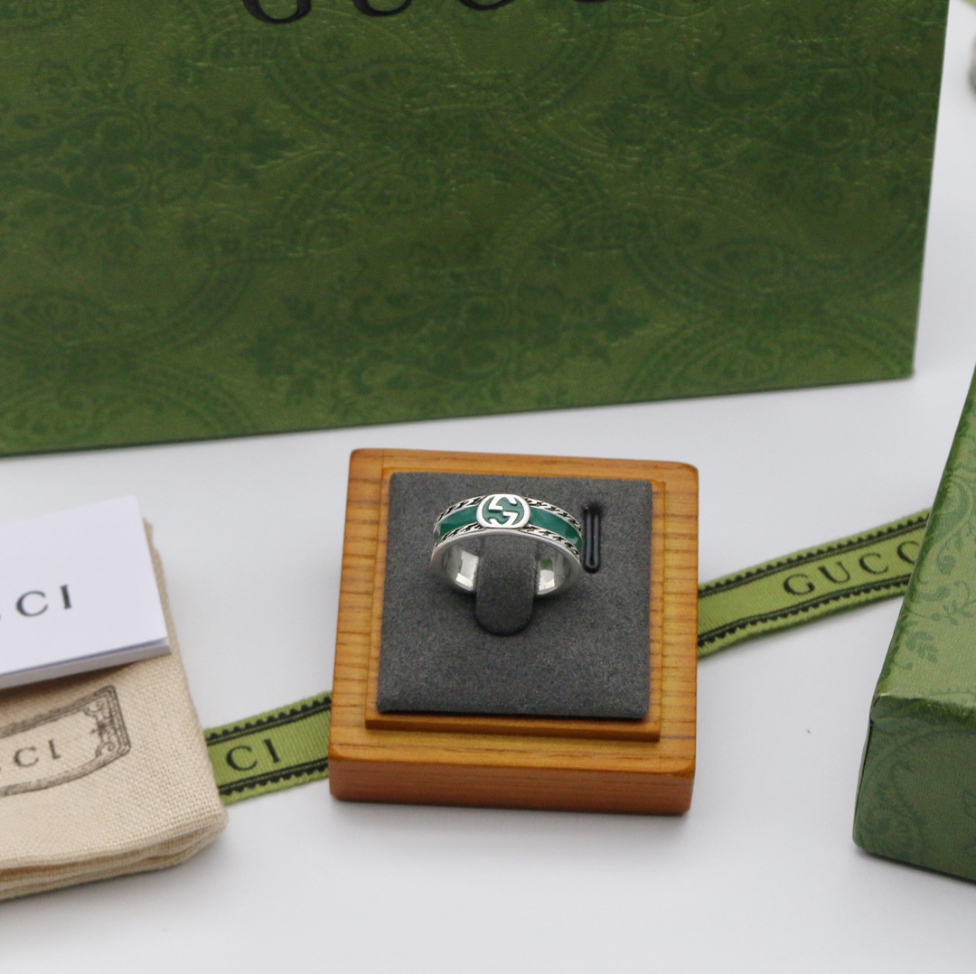 GUCCI  インターロッキングG リング-BRAND OFF