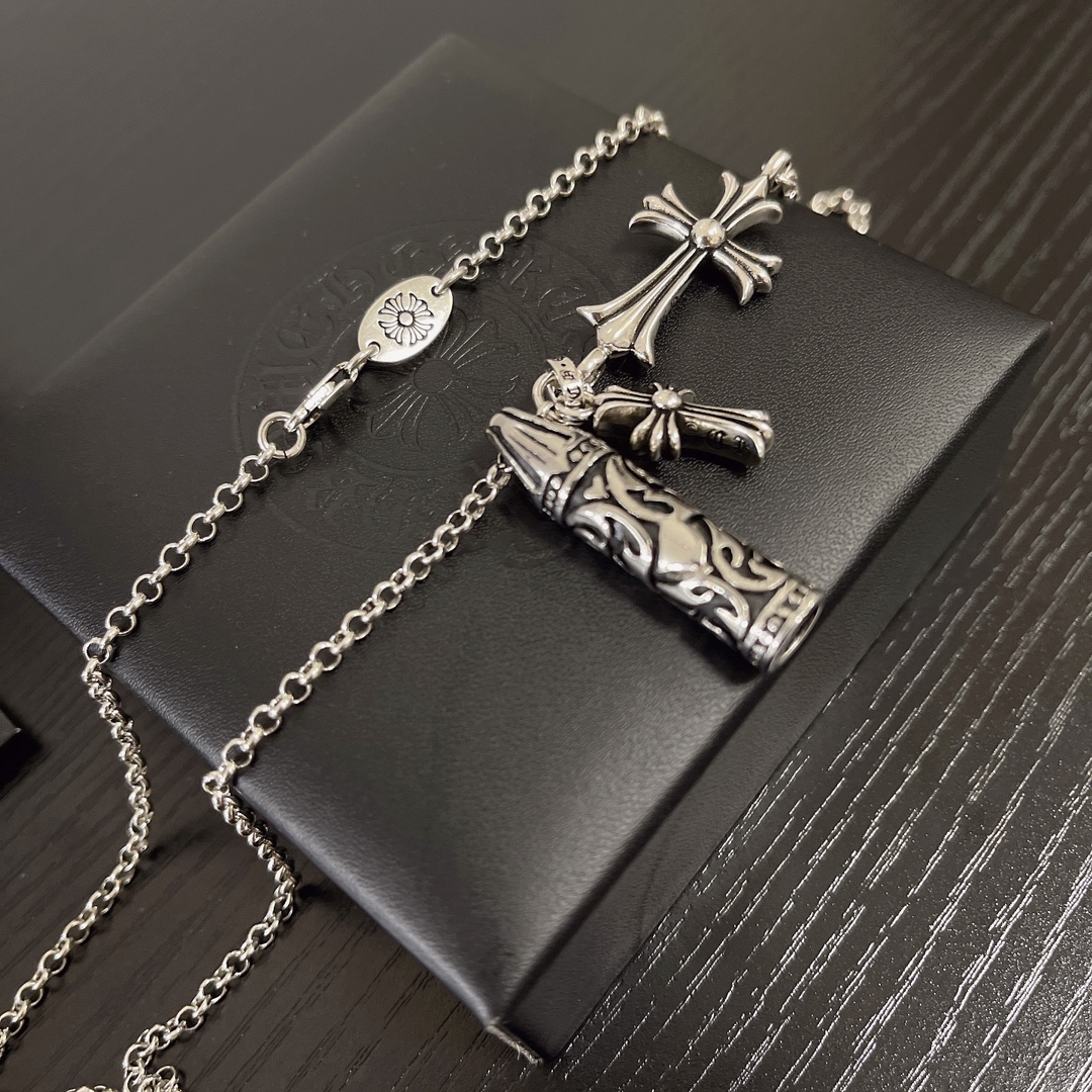 【CHROME HEARTS】ネックレス、新しいネックレス万能シンプルファッションオーナメント-BRAND OFF