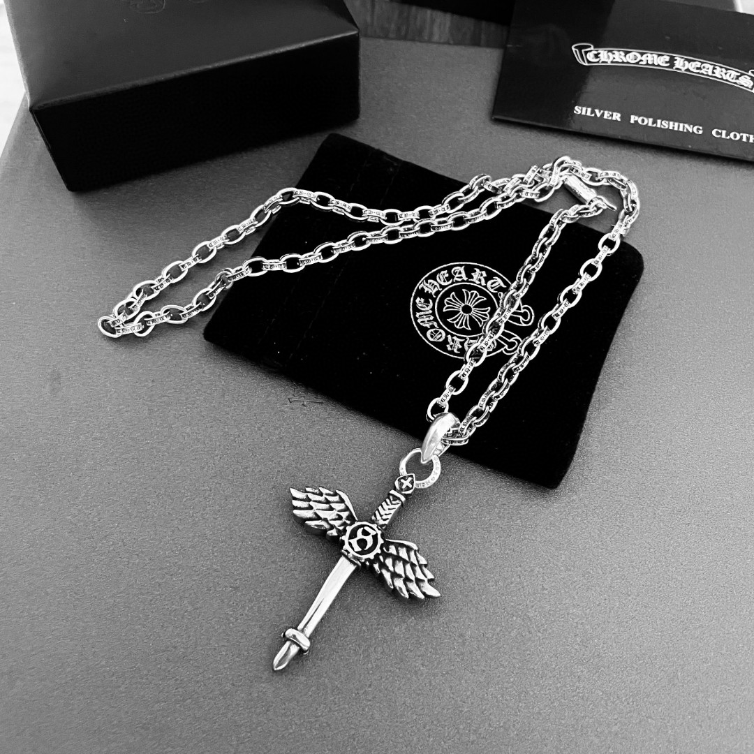 【CHROME HEARTS】ネックレス、新しいネックレス万能シンプルファッションオーナメント-BRAND OFF