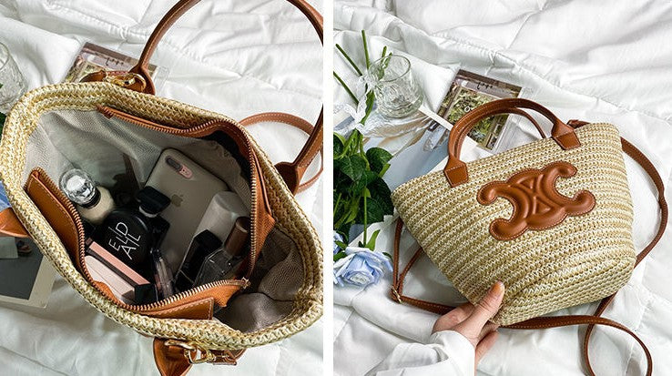 CEL1NE👜ニット凱旋野菜カゴバッグ、カジュアルホリデーバッグ【50%OFF+送料無料】-BRAND OFF