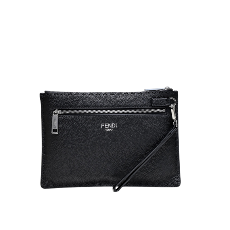 【 FENDI 公式 旗艦店】フェンディ クラッチバッグ 当日出荷 好評に付き再入荷！ 黒 30*20*1CM-BRAND OFF