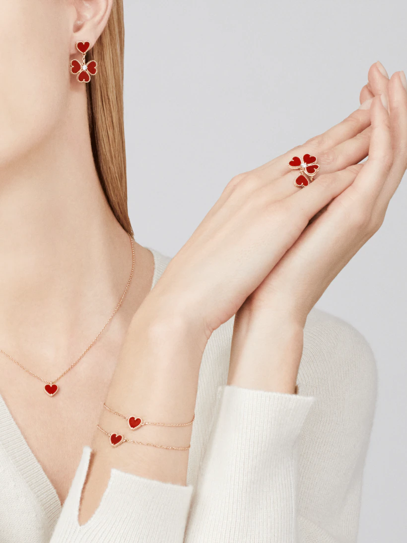 【Vancleef & Arpels】 スウィート アルハンブラ ハート ペンダント-BRAND OFF