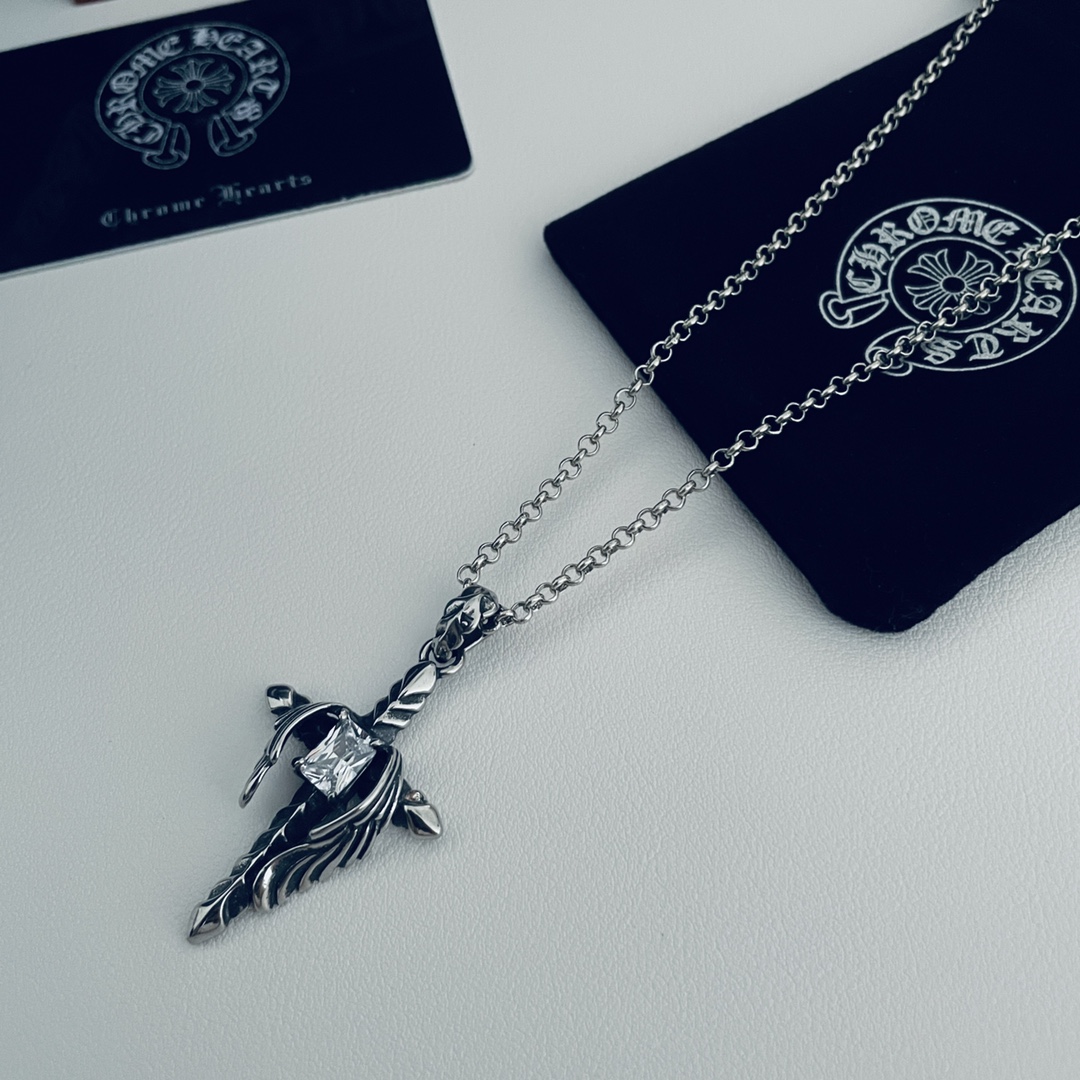 【CHROME HEARTS 】ネックレス、新しいネックレス万能シンプルファッションオーナメント-BRAND OFF