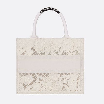 国内完売！新作 DIOR BOOK TOTE スモール トートバッグ D-Lace-BRAND OFF
