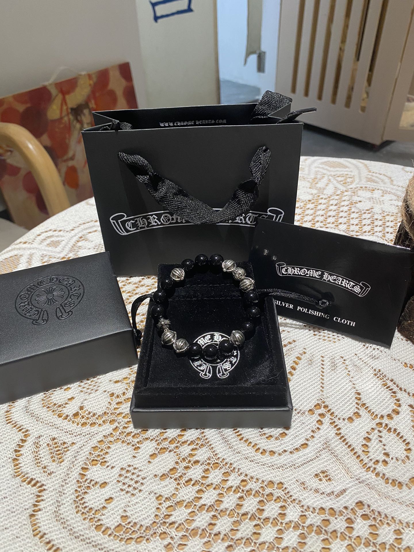 Chrome Hearts （クロムハーツ）Black Onyx ブレスレット-BRAND OFF