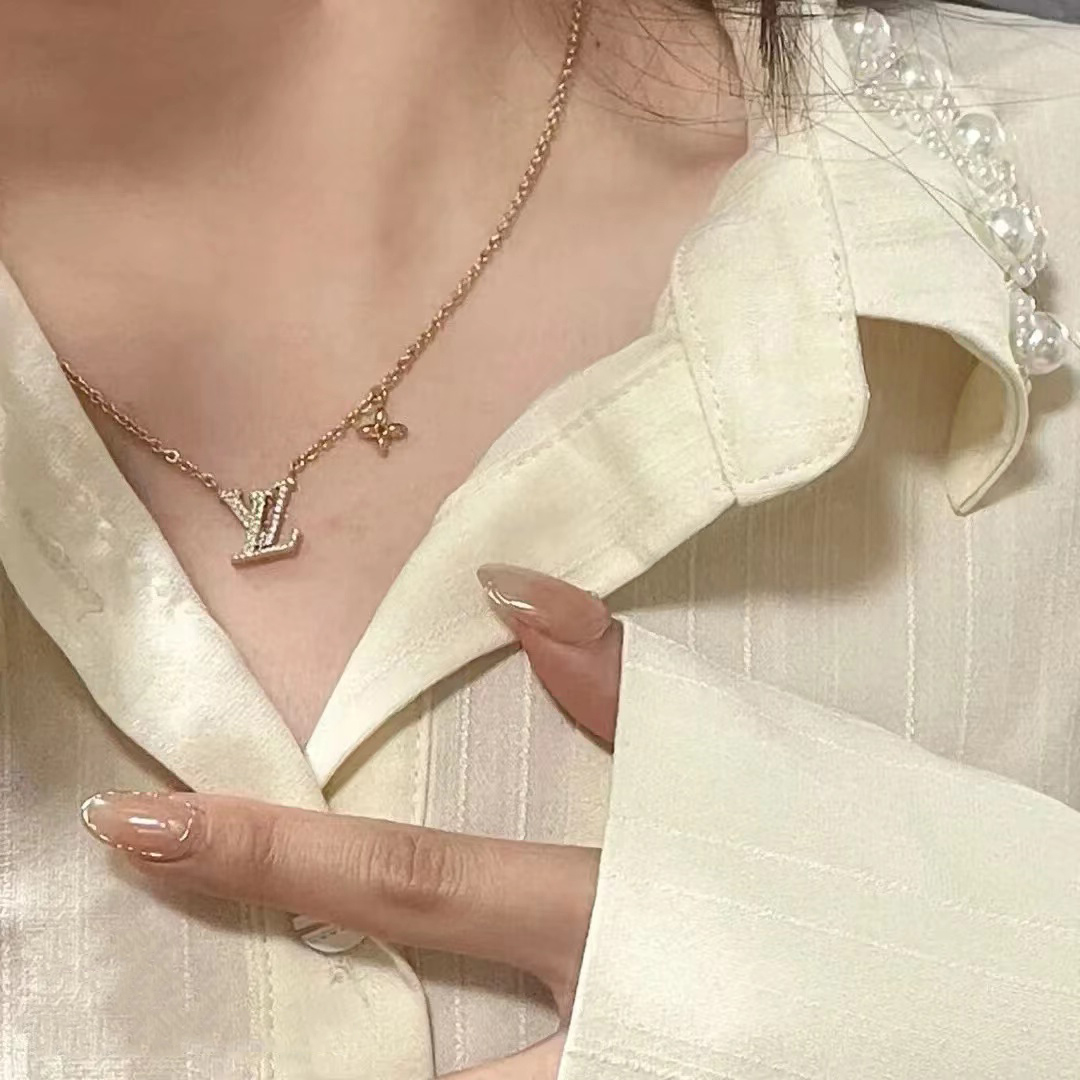【2026】LV【 LOUIS VUITTON】ネックレス、新しいネックレス万能シンプルファッションオーナメント-BRAND OFF