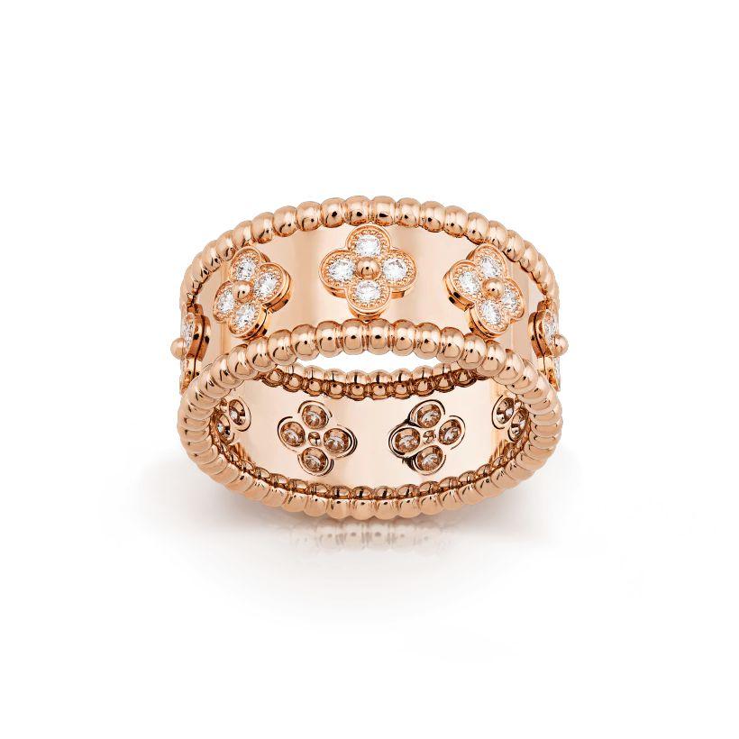 【Vancleef & Arpels】 ペルレ クローバー リング、ミディアムモデル-BRAND OFF