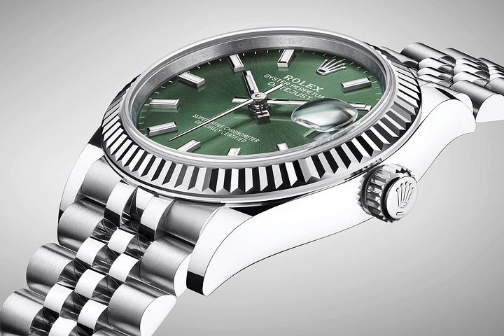 デイトジャスト 31 オイスター 31 mm オイスタースチール＆ホワイトゴールド-BRAND OFF