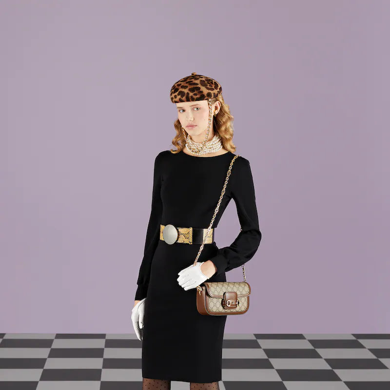 〔グッチ ホースビット 1955〕ショルダーバッグ-BRAND OFF