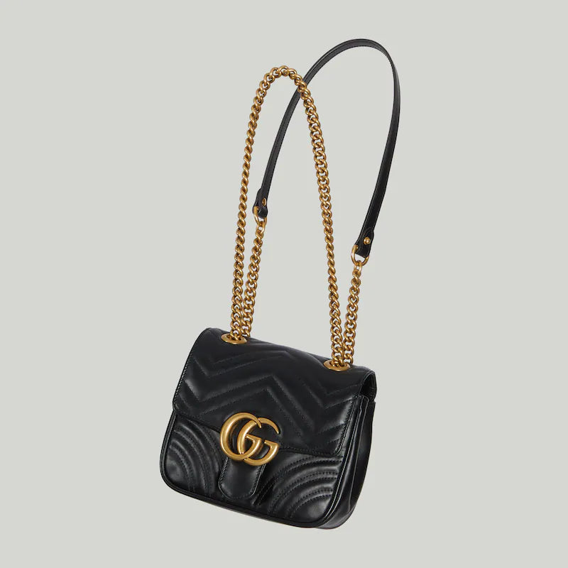 〔GGマーモント〕キルティング ミニ トートバッグ-BRAND OFF