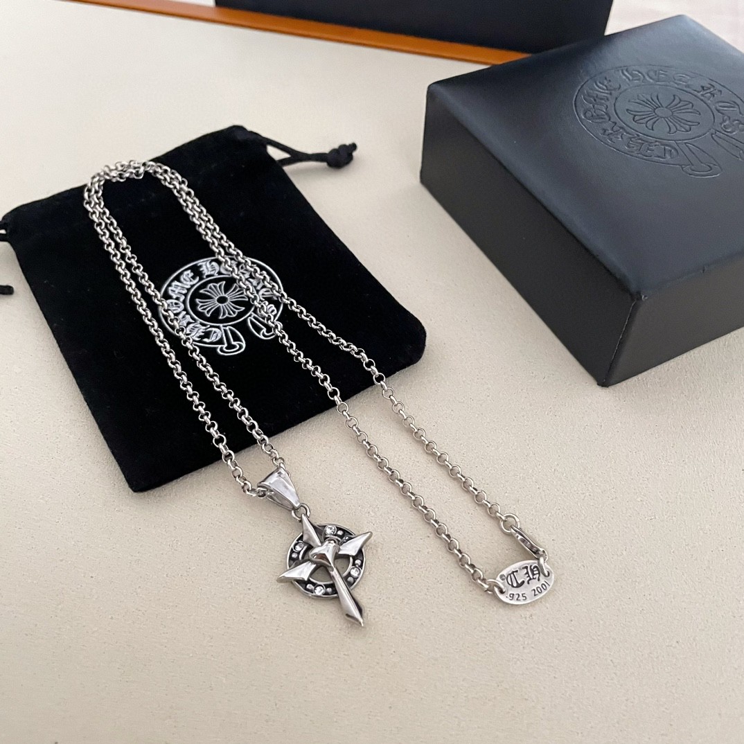 【CHROME HEARTS】ネックレス、新しいネックレス万能シンプルファッションオーナメント-BRAND OFF