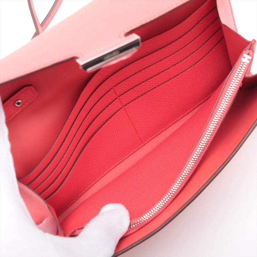 HERMES エルメス コンスタンスロング トゥーゴー ヴォーエプソン ブーゲンビリア シルバー金具-BRAND OFF