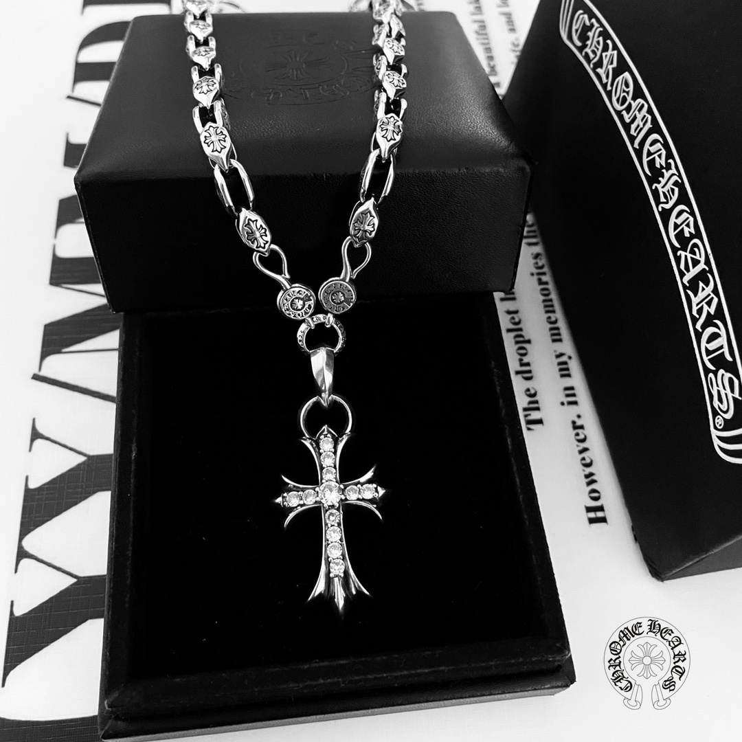 【2026】【CHROME HEARTS 】ネックレス、新しいネックレス万能シンプルファッションオーナメント-BRAND OFF