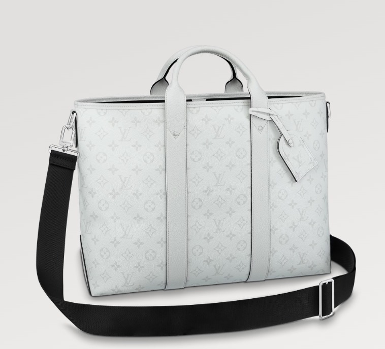 LOUIS VUITTON 機能的 ヴィトン トートバッグ ウィークエンド 白 黒 ビジネス M30919 M30937-BRAND OFF
