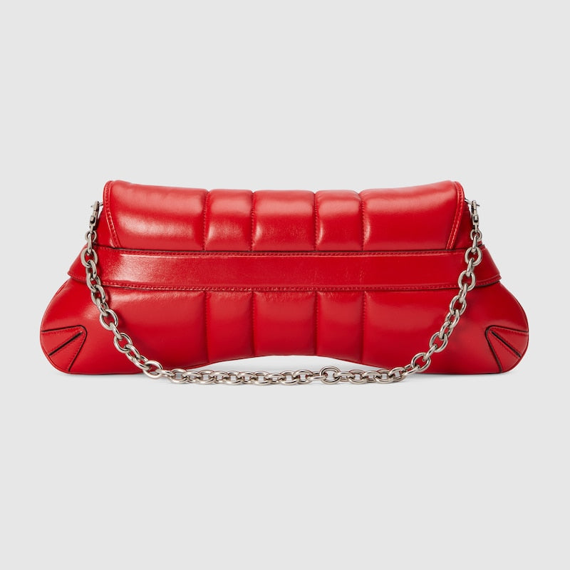 〔グッチ ホースビットチェーン〕ミディアム ショルダーバック-BRAND OFF