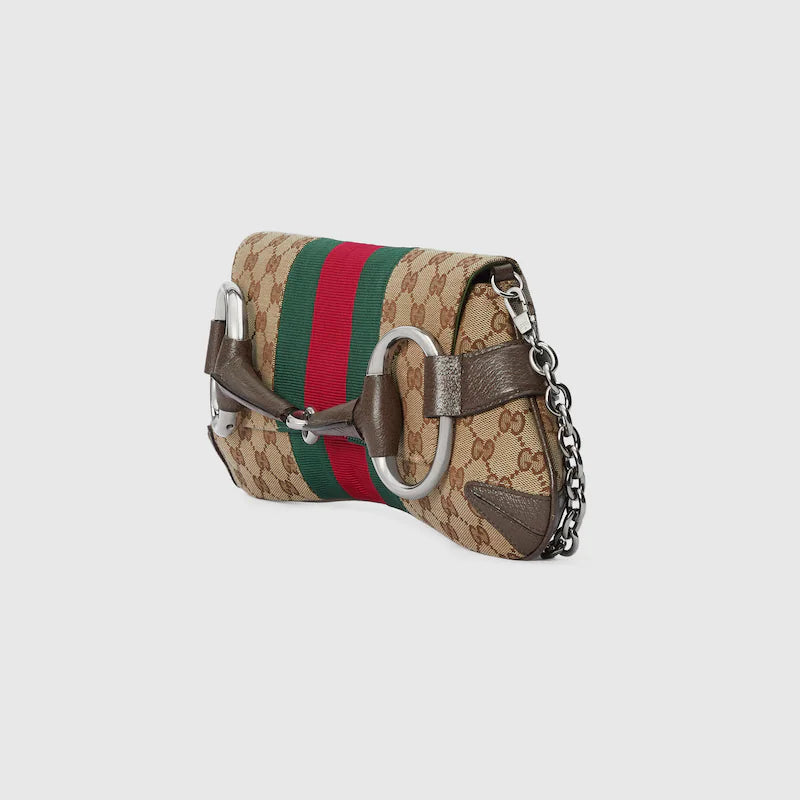 〔グッチ ホースビットチェーン〕ミディアム ショルダーバック-BRAND OFF