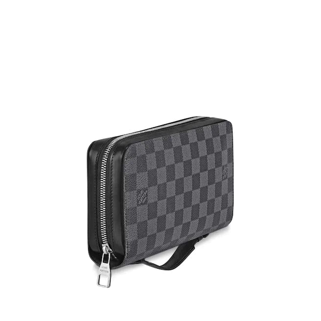 LOUIS UITTON ダミエ グラフィットZIPPY XLウォレットN41503-BRAND OFF