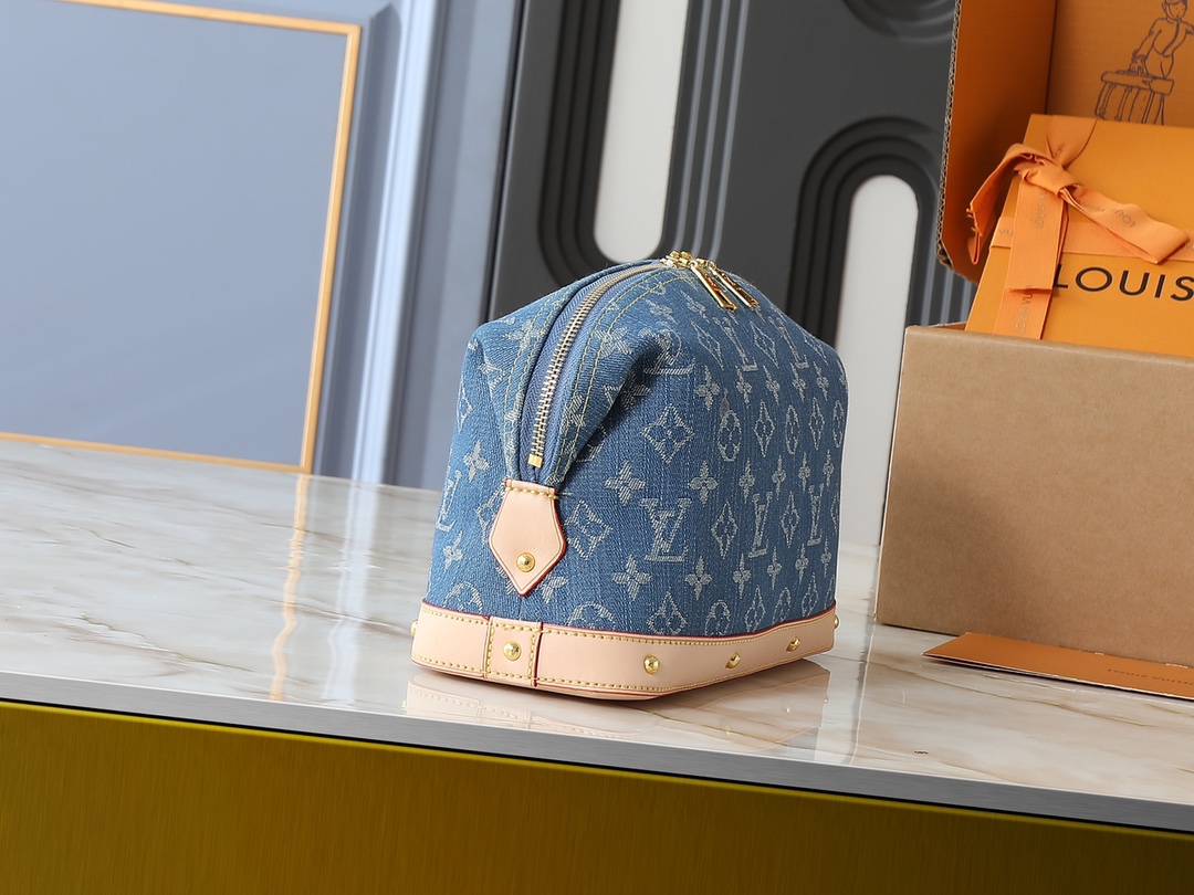 LOUIS VUITTON ルイヴィトン DENIM 化粧ポーチ M24317-BRAND OFF