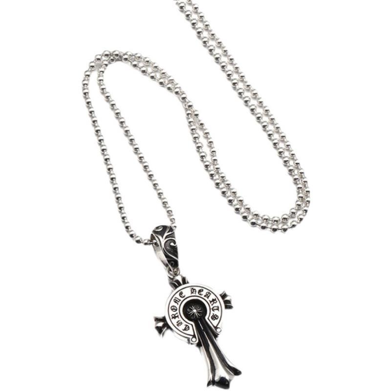 Chrome Hearts クロムハーツ バッジクロスネックレス 65cm-BRAND OFF
