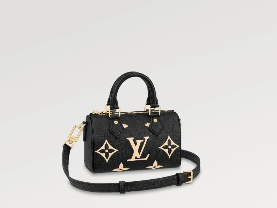 希少 LOUIS VUITTON ナノスピーディー ミニバッグ 黒 SAC NANO SPEEDY M81456 M82890-BRAND OFF