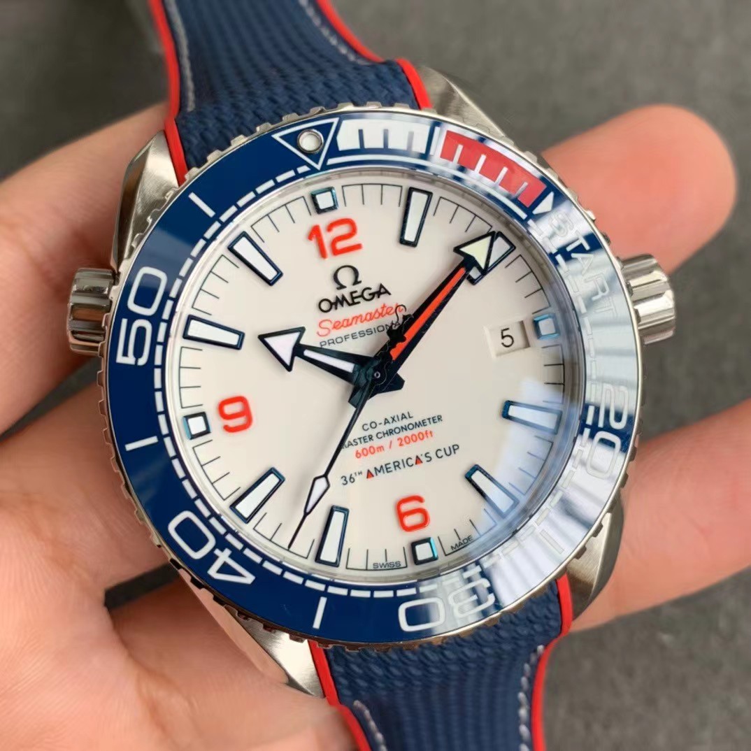 Omega Seamaster Planet Ocean Co-Axial America's Cup Limited 2021 pieces 215.32.43.21.04.001-BRAND OFF