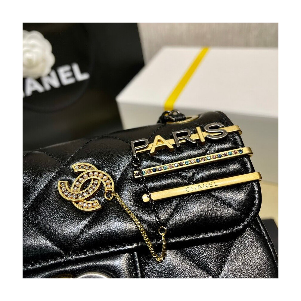 【入手困難】25ans雑誌掲載！中条あやみ愛用Chanel Pearls Charms Mini Flap Bag AS2978-BRAND OFF