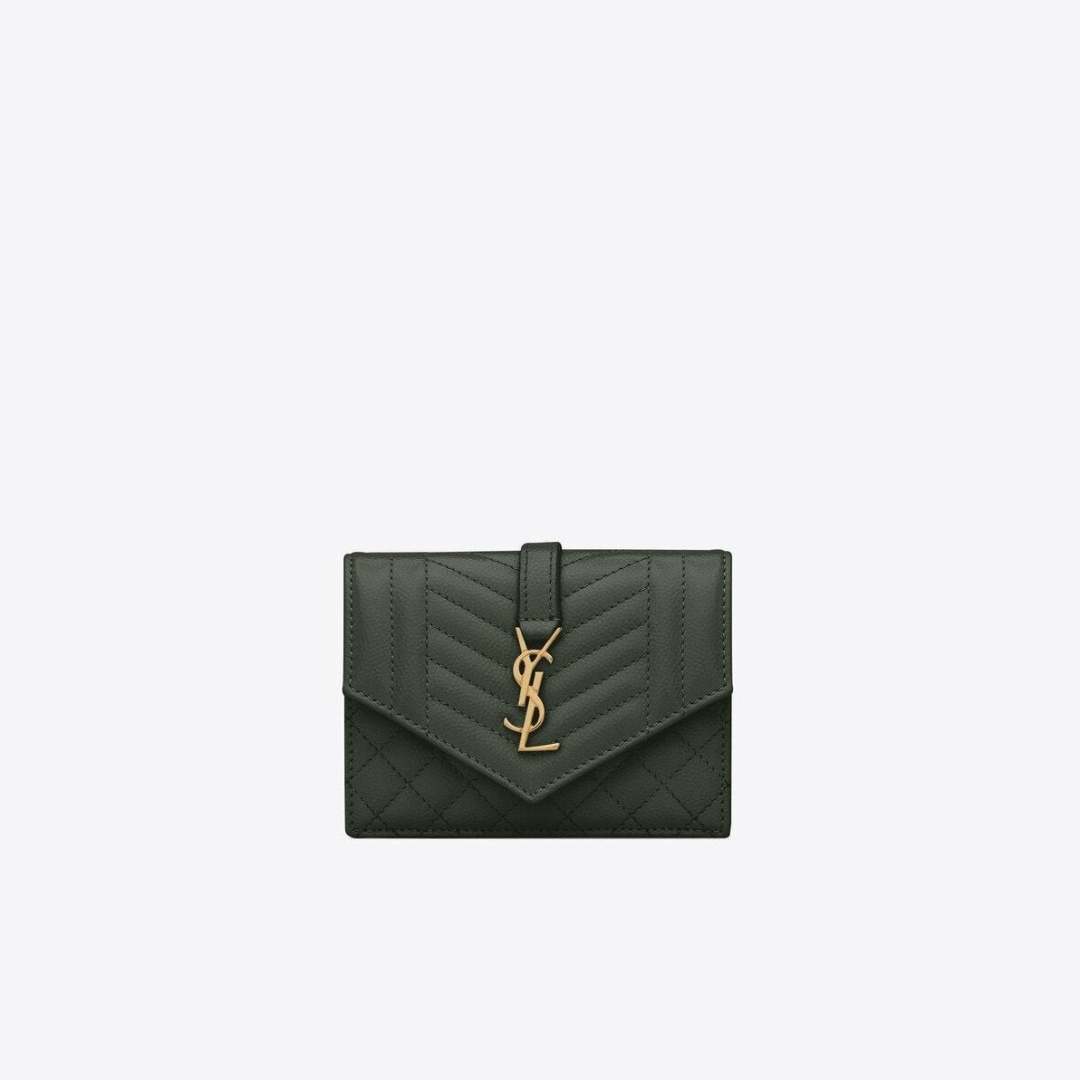 《新作限定♪早い者勝ち♡》MONOGRAM MIXMATELASSÉ粒型押しレザーフラップカードホルダー-BRAND OFF