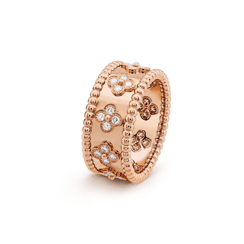 【Vancleef & Arpels】 ペルレ クローバー リング、ミディアムモデル-BRAND OFF