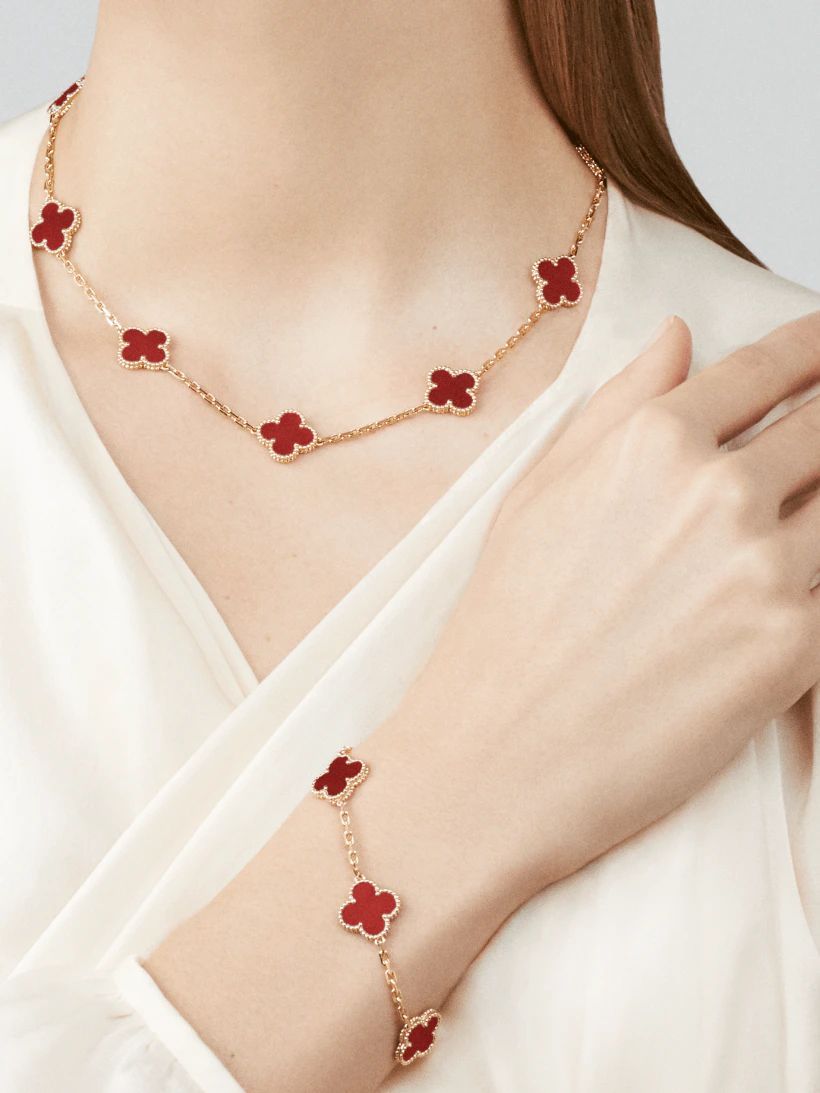 【Vancleef & Arpels】 ヴィンテージ アルハンブラ ブレスレット、5モチーフ-BRAND OFF