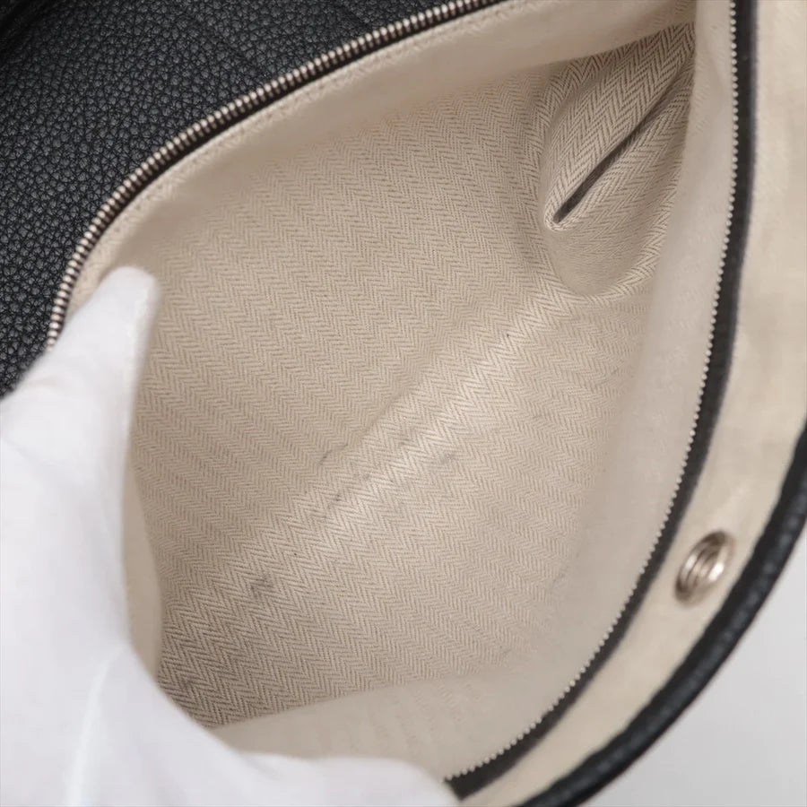HERMES エルメス ガーデンパーティPM ネゴンダ ブラック シルバー金具-BRAND OFF