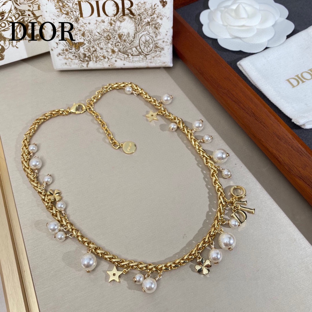 【2026】【DIOR】ネックレス、新しいネックレス万能シンプルファッションオーナメント-BRAND OFF
