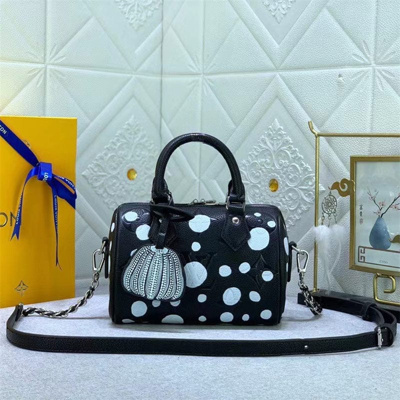 Louis Vuitton 草間彌生コラボ スピーディ・バンドリエール 20 M46411 M46425-BRAND OFF