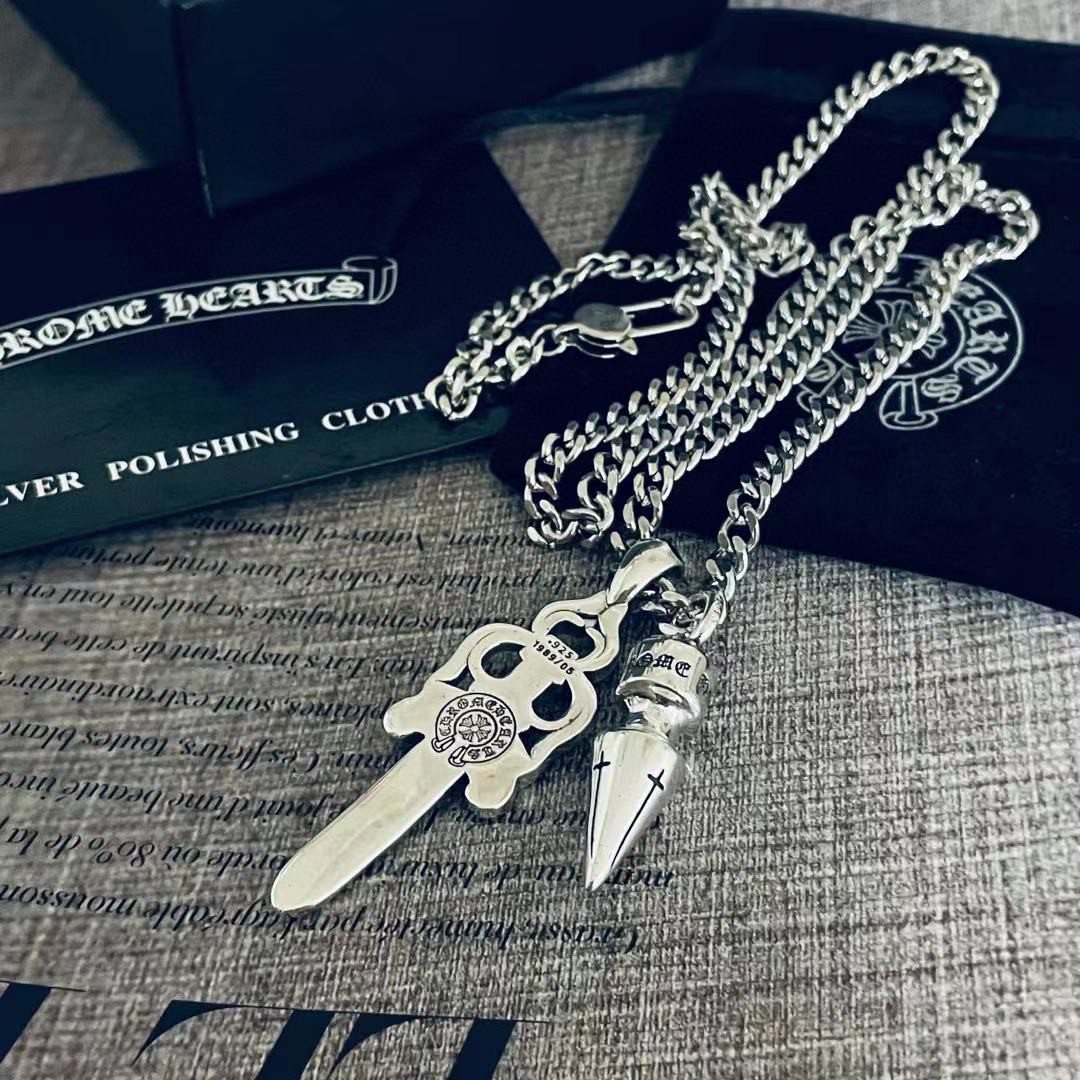 【CHROME HEARTS】ネックレス、新しいネックレス万能シンプルファッションオーナメント-BRAND OFF