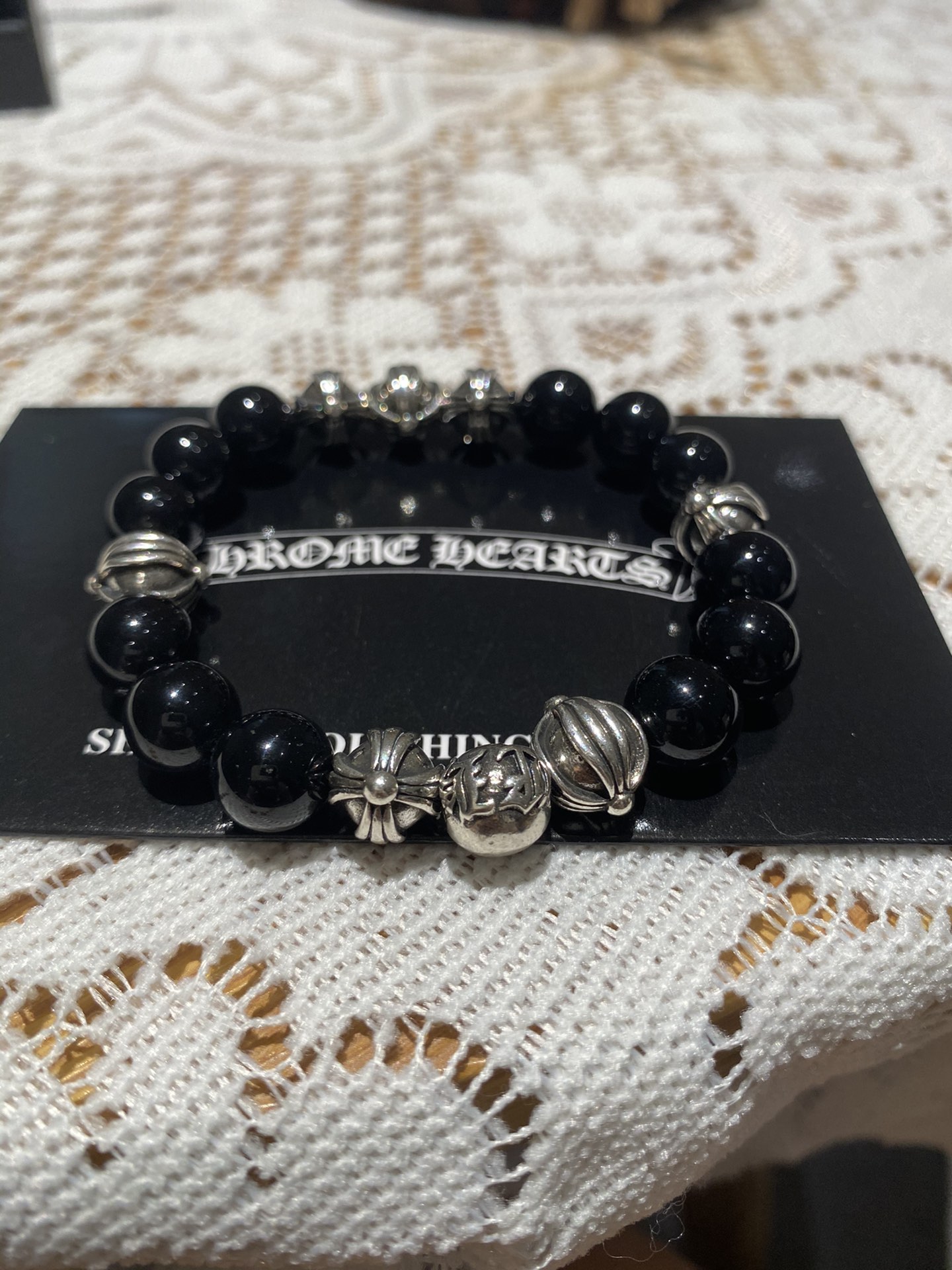 Chrome Hearts （クロムハーツ）Black Onyx ブレスレット-BRAND OFF