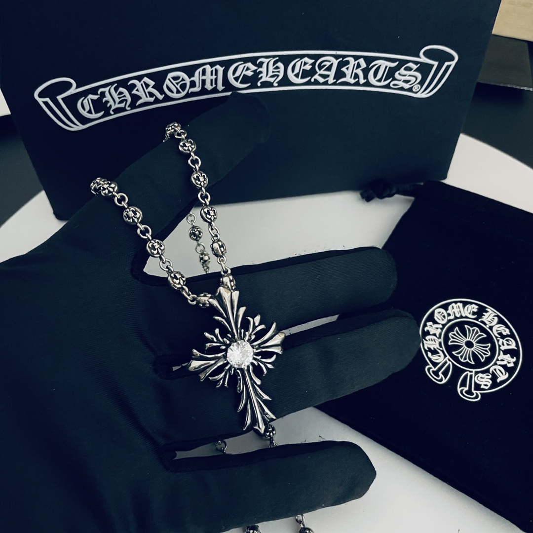 【CHROME HEARTS】ネックレス、新しいネックレス万能シンプルファッションオーナメント-BRAND OFF