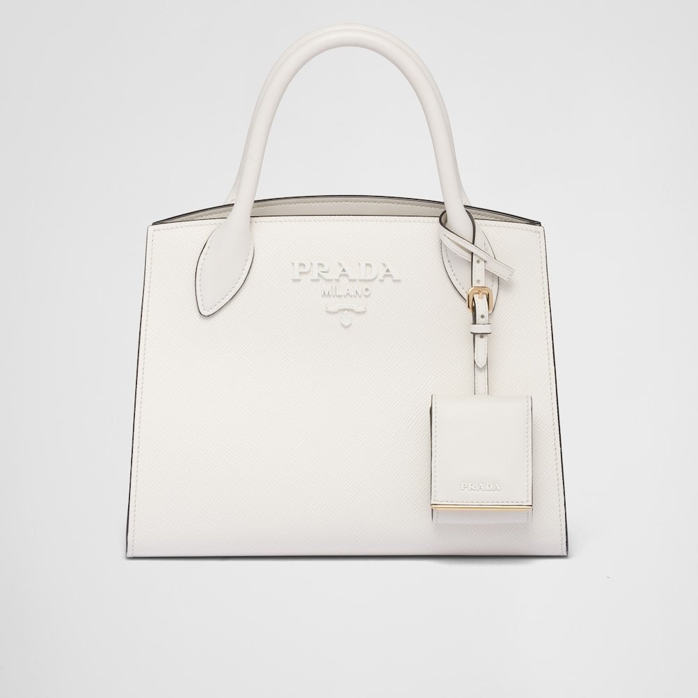 ★PRADA直営店★モノクローム スモール サフィアーノ バッグ-BRAND OFF