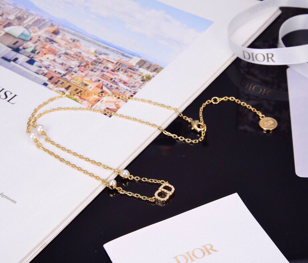 【2026】【 DIOR】ネックレス、新しいネックレス万能シンプルファッションオーナメント-BRAND OFF