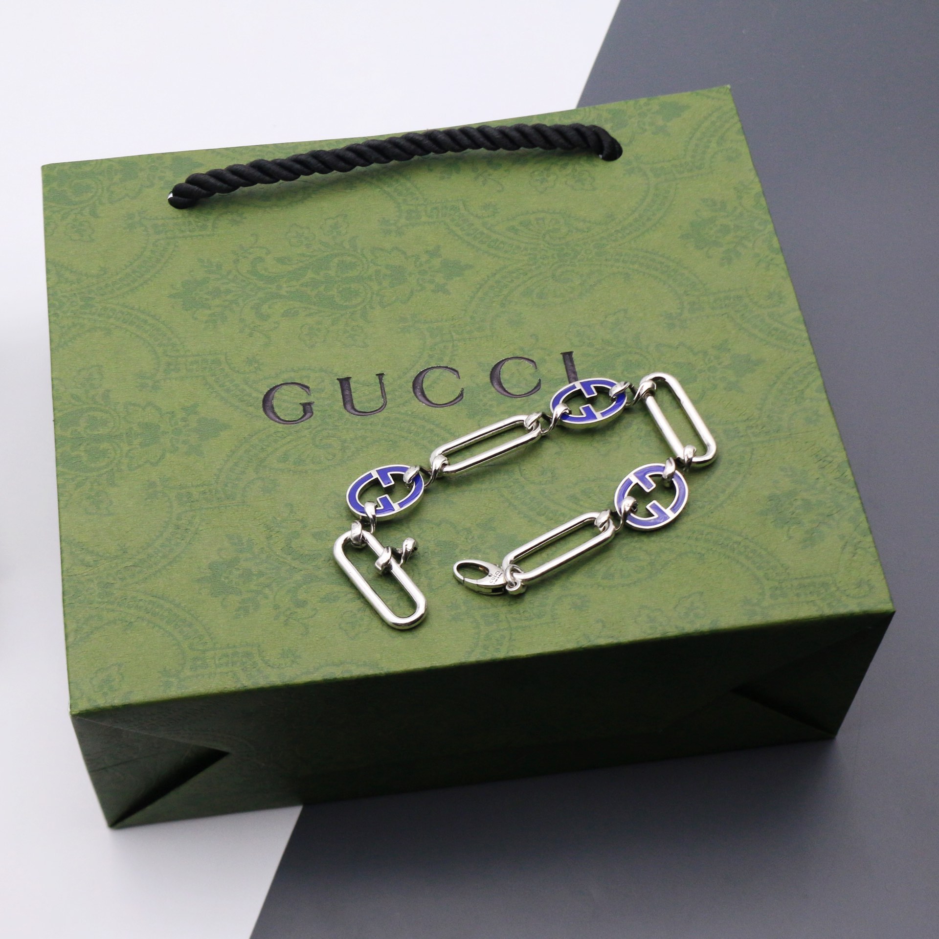 GUCCI インターロッキングG ブレスレット-BRAND OFF