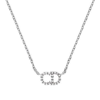 【2026】Dior 直営店買付！新作 CDクリスタル ロゴ ネックレス　２色-BRAND OFF