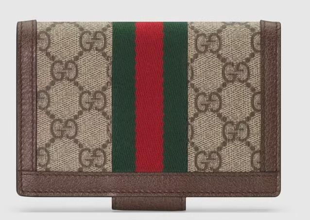 【国内発送★グッチ】オフィディア グッチ ロゴ パスポートケース-BRAND OFF