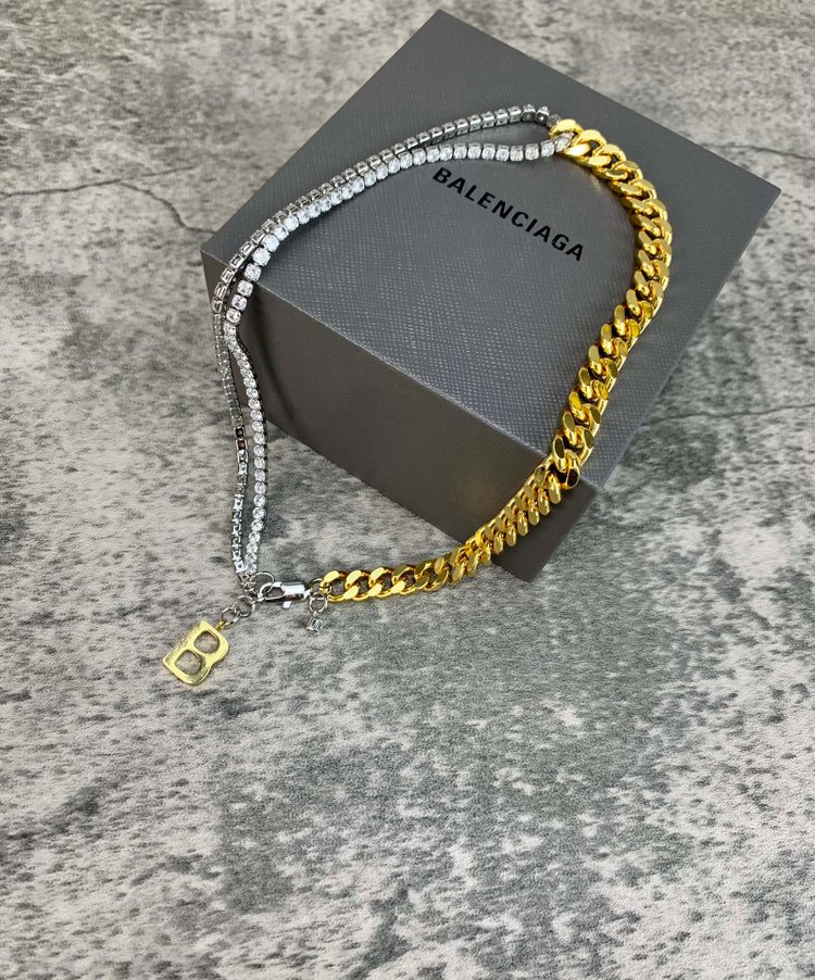 Balenciaga （バレンシアガ）ネックレス シルバー/ゴールド 男女兼用-BRAND OFF