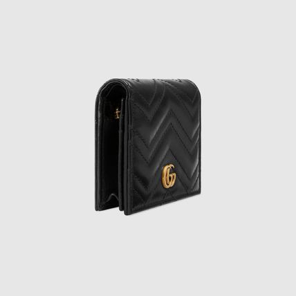 Gucci グッチ/ GGマーモントキルテイング ミニ財布/ 二つ折り-BRAND OFF