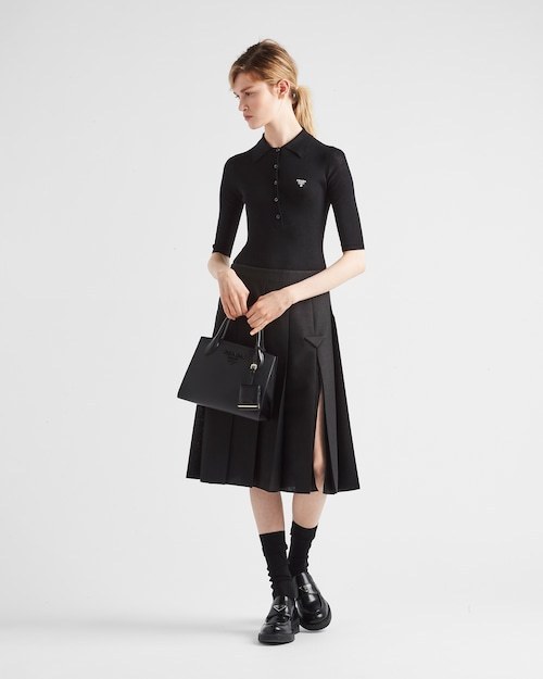 ★PRADA直営店★モノクローム スモール サフィアーノ バッグ-BRAND OFF