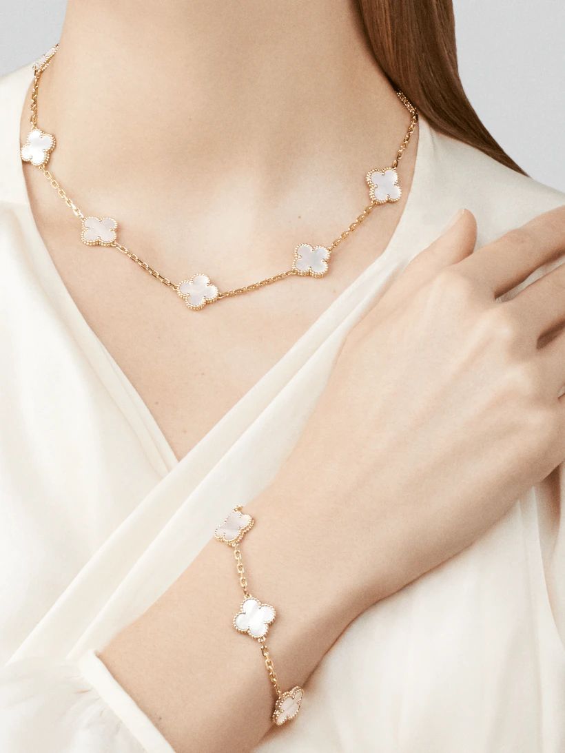 【2026】【Vancleef & Arpels】 ヴィンテージ アルハンブラ ブレスレット、5モチーフ-BRAND OFF